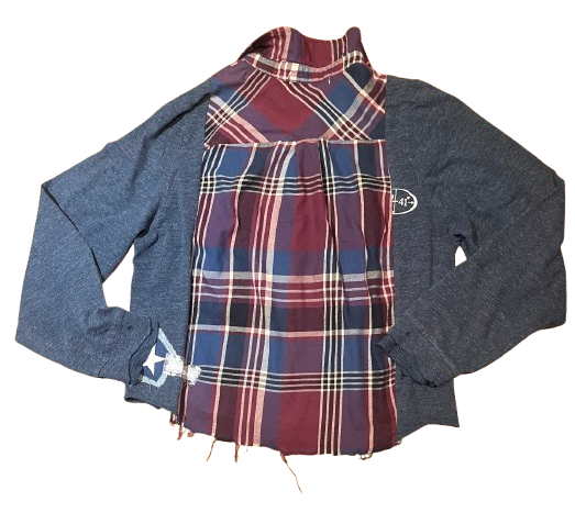 Grey Red Nantucket Flannel