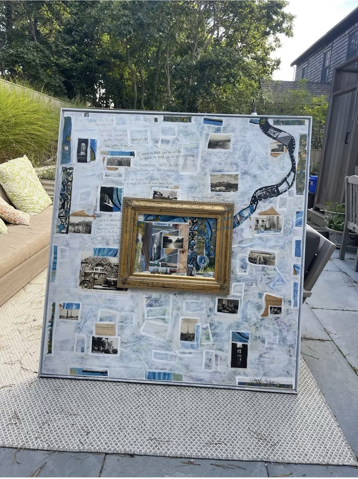 Cheryl Fudge mixed-media artwork I Want to Take You on a Ride, full view