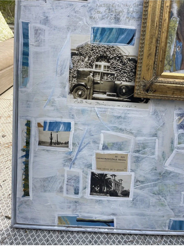 Vintage travel photograph detail in I Want to Take You on a Ride by Cheryl Fudge